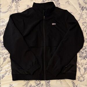 Figs Women's Black Windbreaker Jacket